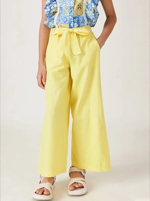 One Friday Kids Yellow Regular Fit Trousers-picture-23