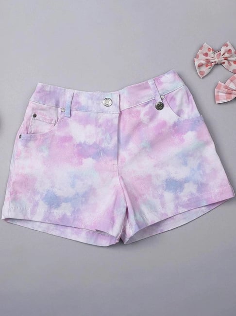 One Friday Kids Multicolor Printed Regular Fit Shorts-picture-15