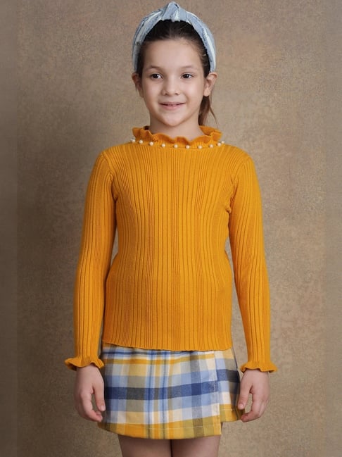 One Friday Kids Yellow Regular Fit Jumper-picture-21