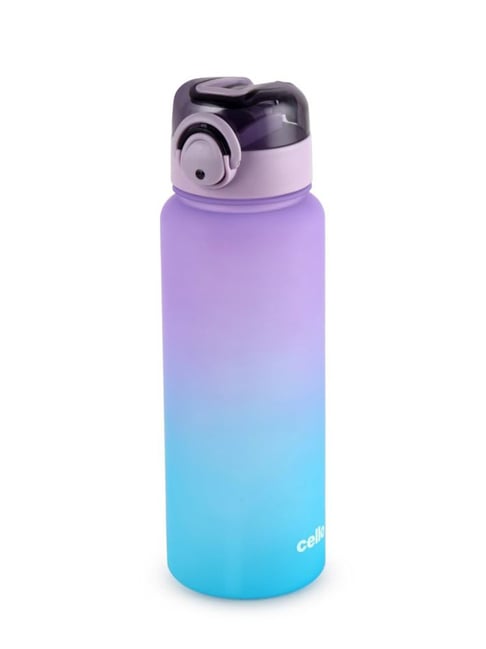 Cello Purple & Blue Plastic Buzz Water Bottle (1160 ml)