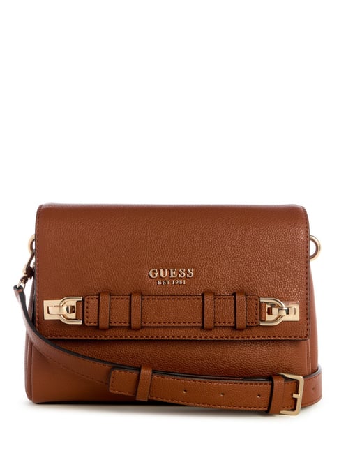 Guess Cognac GREGORIA Textured Cross Body Bag-picture-44