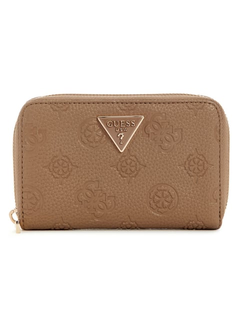 Guess Dark Taupe CRESIDIA II Logo Zip Around Wallet-picture-48