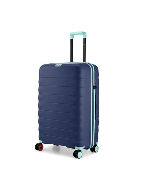 Nasher Miles Salzburg 28" Check-in Polypropylene Trolley Bag 75cm 8 Wheel Large Suitcase (Navy Blue)-picture-17