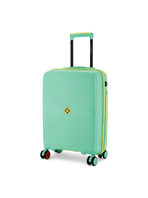 Nasher Miles Pastel Green Small Hard Cabin Trolley Bag-picture-29