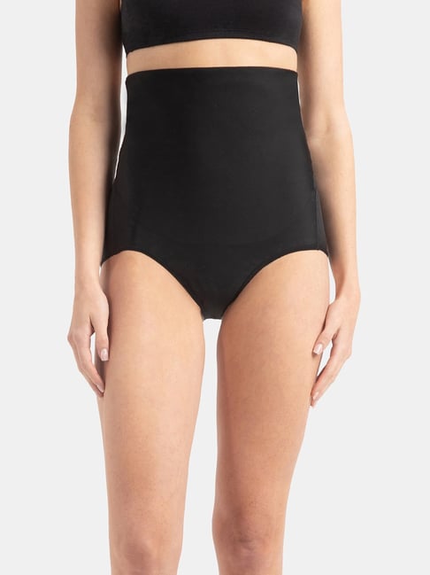 Jockey Black Microfibre Solid Shapewear