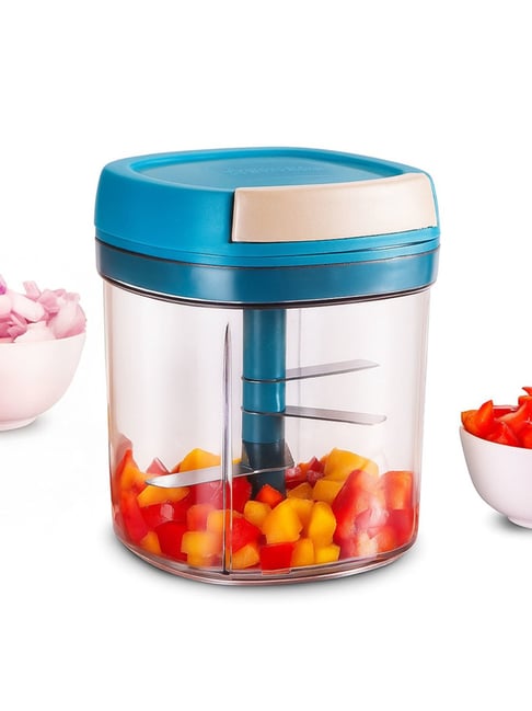 Wonderchef Blue Plastic Pulse Vegetable String Chopper (900 ml)