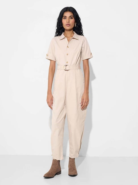 Honey By Pantaloons Beige Regular Fit Jumpsuit-picture-37