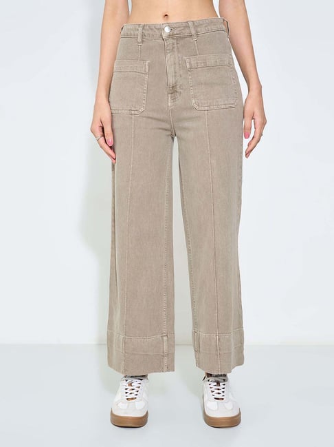 Sf Jeans By Pantaloons Brown Regular Fit Jeans-picture-29