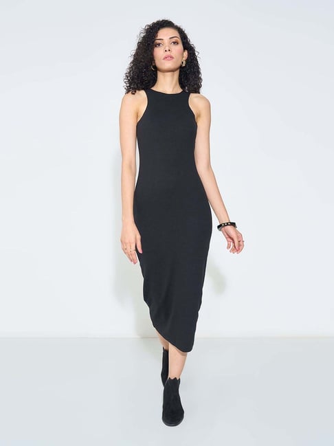 Sf Jeans By Pantaloons Jet Black Slim Fit Dress-picture-27