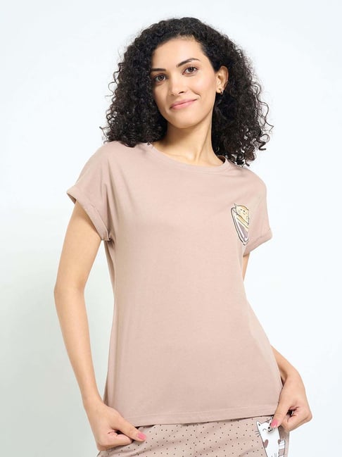 Dreamz By Pantaloons Beige Regular Fit Printed T-Shirt-picture-21
