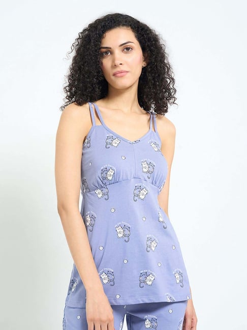 Dreamz By Pantaloons Colony Blue Regular Fit Printed Top-picture-27