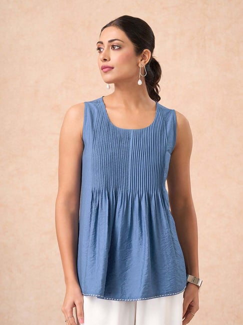 Marigold Lane Blue Regular Fit Top