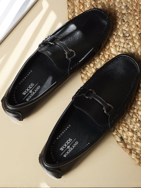 Woodland Men's Black Loafers