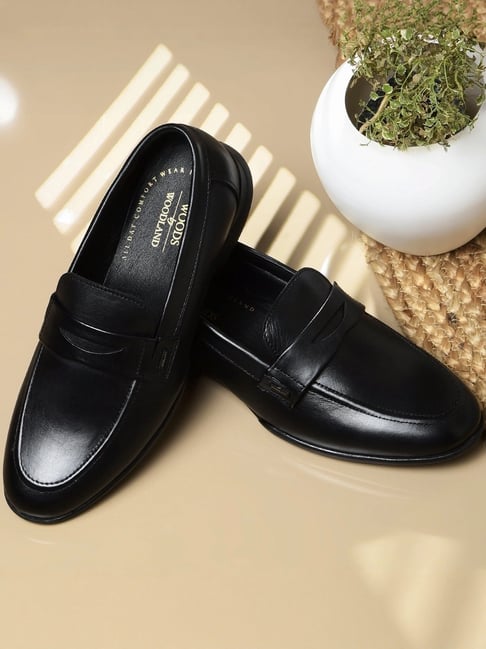Woodland Men's Black Loafers-picture-40