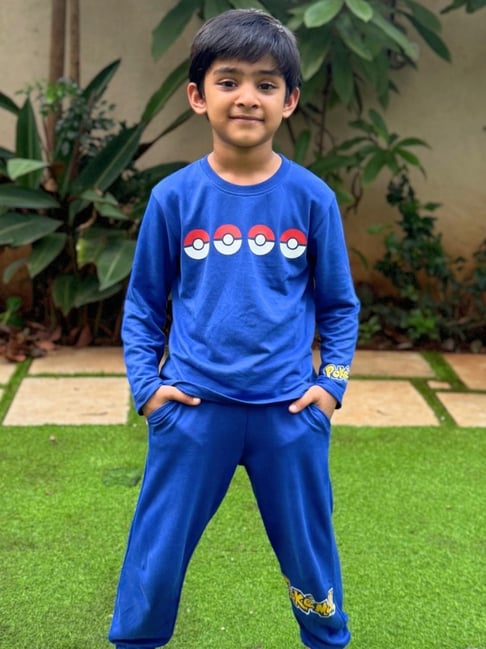 Nap Chief Kids Cotton Unisex Pokemon Squad Night Suit