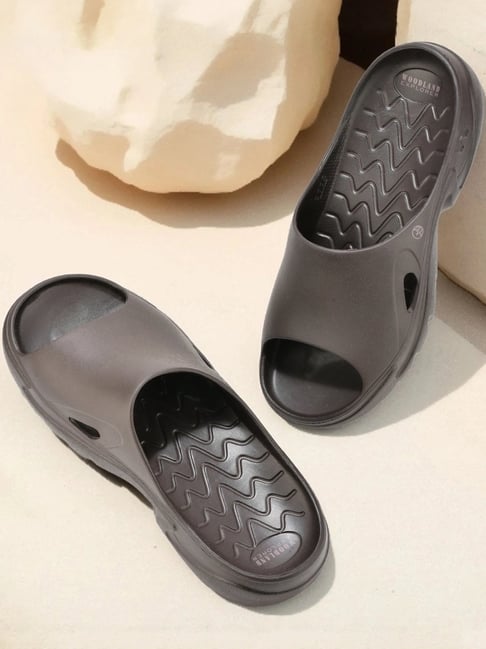 Woodland Men's C Brown Slides-picture-42