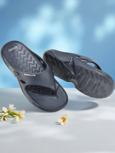 Woodland Men's Navy Flip-Flops-picture-32