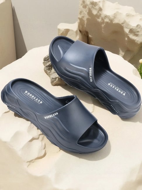 Woodland Men's Navy Slides-picture-31
