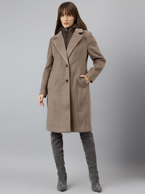 Latin Quarters Brown Solid Coat-picture-21