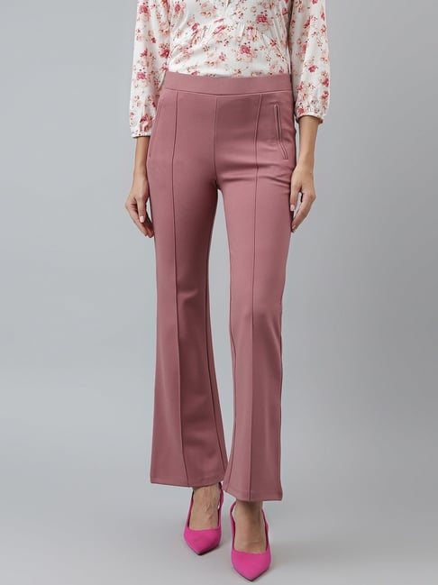 Latin Quarters Pink Solid Trousers-picture-31