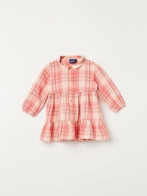 Juniors by Lifestyle Girls Multicolored Cotton Checks Dress-picture-13