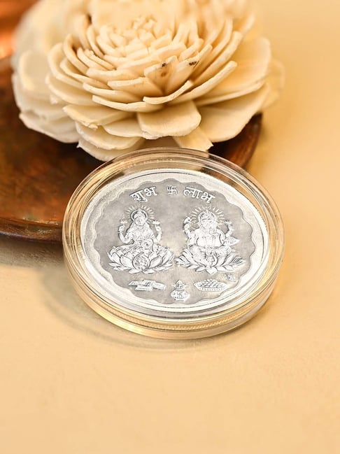 Touch925 999 Silver Ganesh and Laxmi Coin