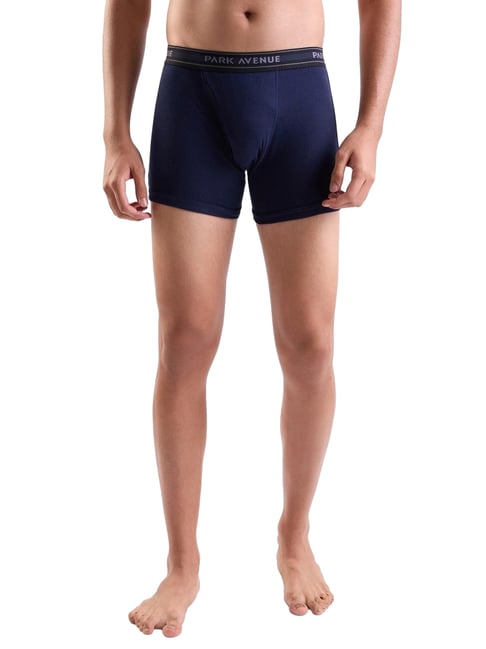 Park Avenue Dark Blue Pure Cotton Regular Fit Boxers