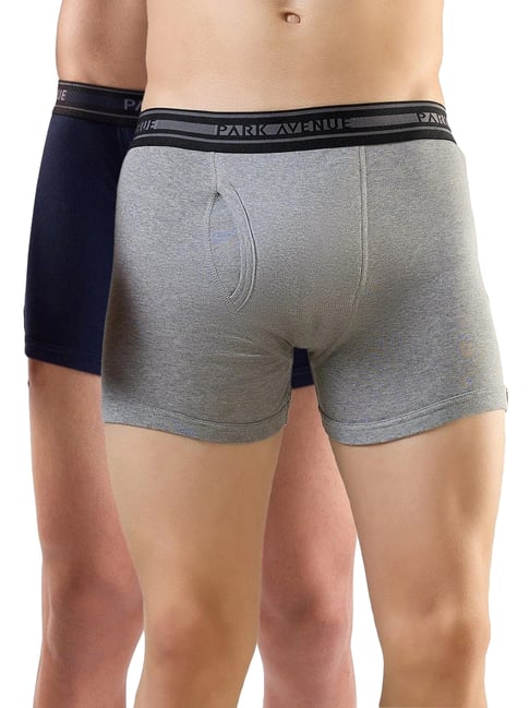 Park Avenue Multicolor Pure Cotton Regular Fit Boxers - Pack Of 2-picture-16