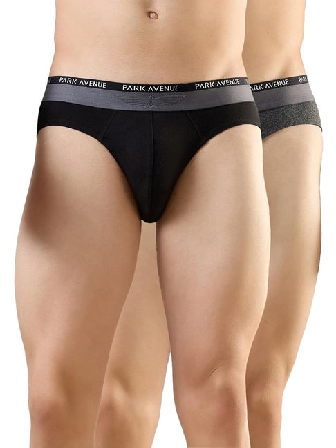 Park Avenue Multicolor Regular Fit Briefs - Pack Of 2-picture-45