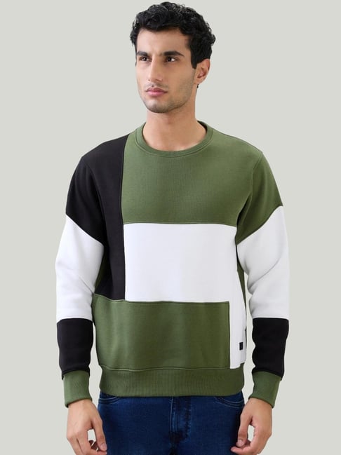 Parx Green Regular Fit Printed Sweatshirt-picture-29