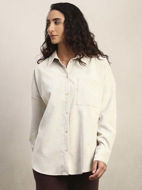 Vero Moda Off White Regular Fit Shirt-picture-30