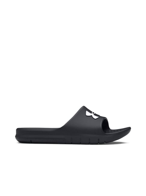 Under Armour Men's Core Pth Black Logo Slide Sandals