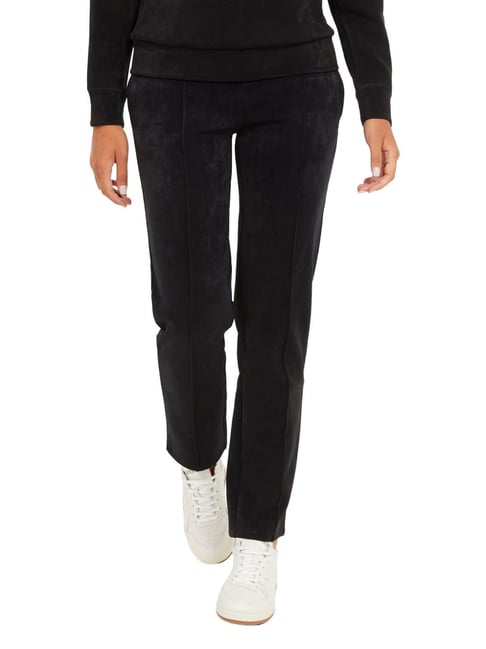 Guess Women's Red Polyester Blend Solid Regular Fit Pants-picture-38