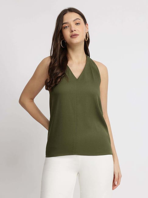 Fablestreet Green Regular Fit Top-picture-25