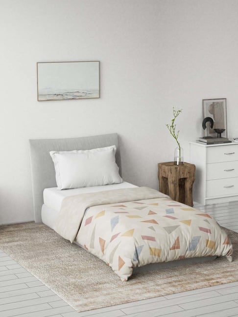 DDecor Red Cotton 145TC Printed Reversible Dohar