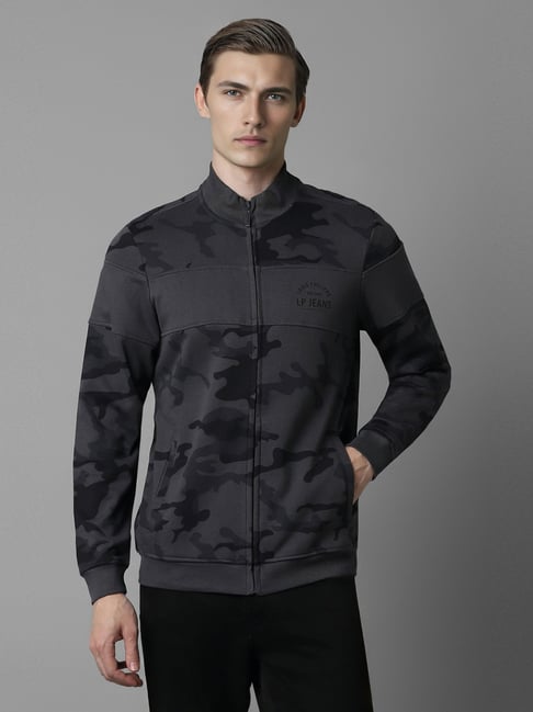 Louis Philippe Grey Cotton Regular Fit Printed Sweatshirt-picture-17