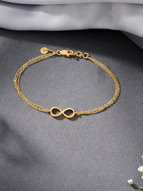 P.N.Gadgil Jewellers 18K Pure Infinity Gold Bracelets for Women