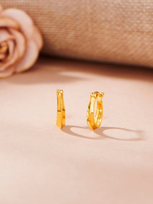 P.N.Gadgil Jewellers 18K Orlisse Charm Hoops & Huggies Gold Earring for Kids-image-38