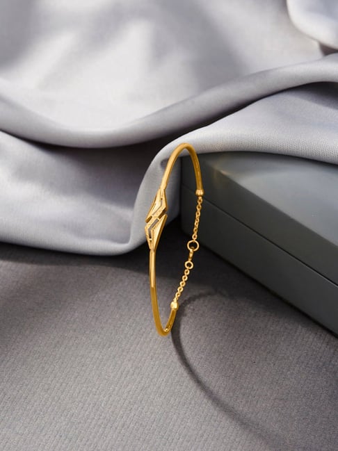 P.N.Gadgil Jewellers 18K Bubble Beam Gold Bracelets for Women