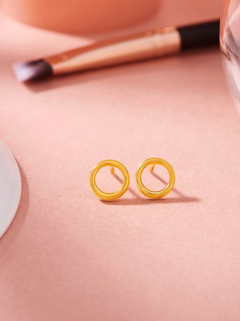 P.N.Gadgil Jewellers 18K Solstice Charm Stud Gold Earring for Kids-image-35