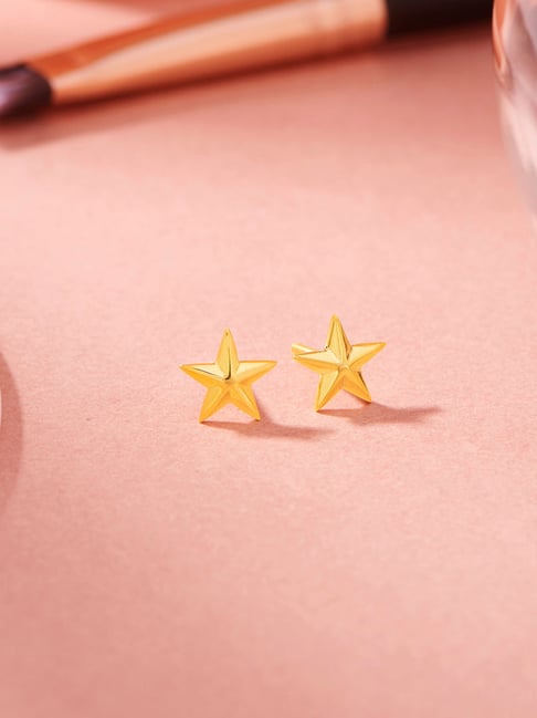 P.N.Gadgil Jewellers 18K Orion Star Dusk Stud Gold Earring for Kids-image-39