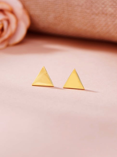 P.N.Gadgil Jewellers 18K Delta Shine Stud Gold Earring for Kids-image-36