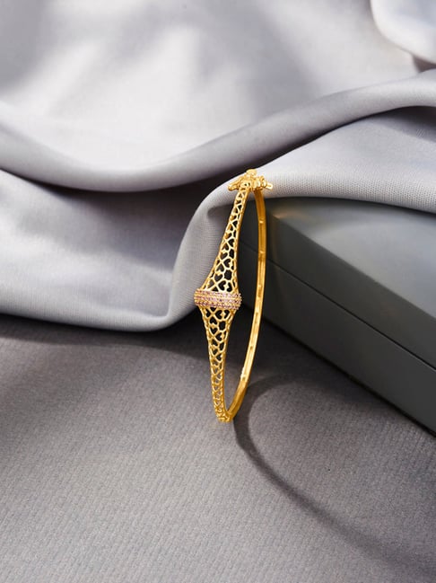 P.N.Gadgil Jewellers 18K Satin Whirl Gold Bracelets for Women