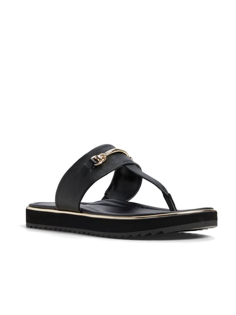 Aldo Women's LOBREDANTEN Black T-Strap Sandals-picture-28