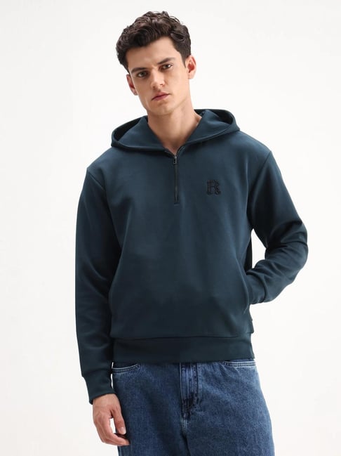 Rare Rabbit Teal Graphic Regular Fit Sweatshirt-picture-31