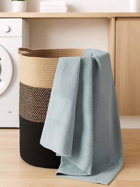 Haus & Kinder Blue Cotton Bath Towel Pack of 1