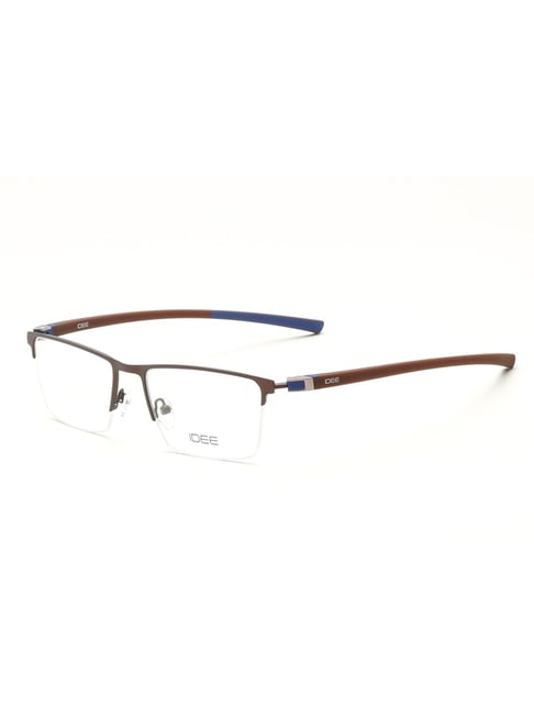 idee brown rectangular eye frames for men