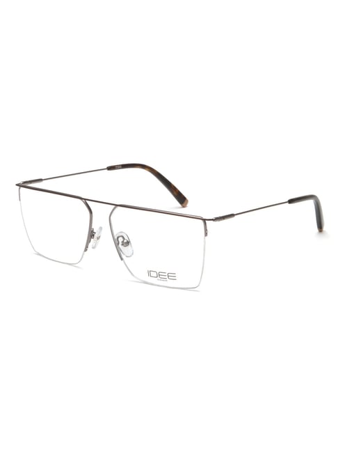 idee brown rectangular eye frames for men