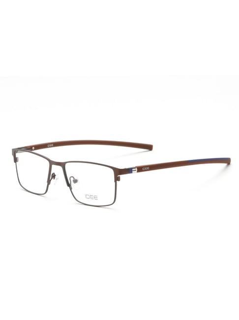 idee brown rectangular eye frames for men