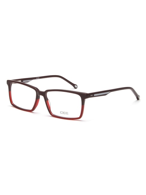 idee brown rectangular eye frames for men